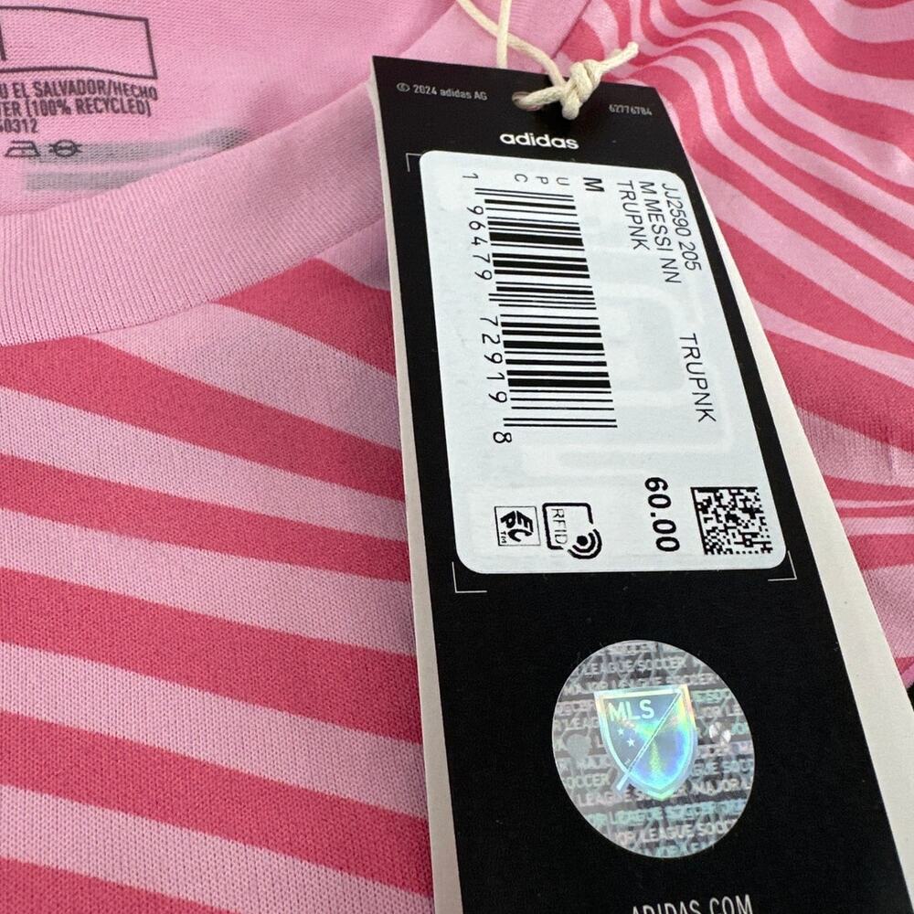 Adidas Men's True Pink Inter Miami CF Lionel Messi #10 Home Jersey Size M - Picture 3 of 10